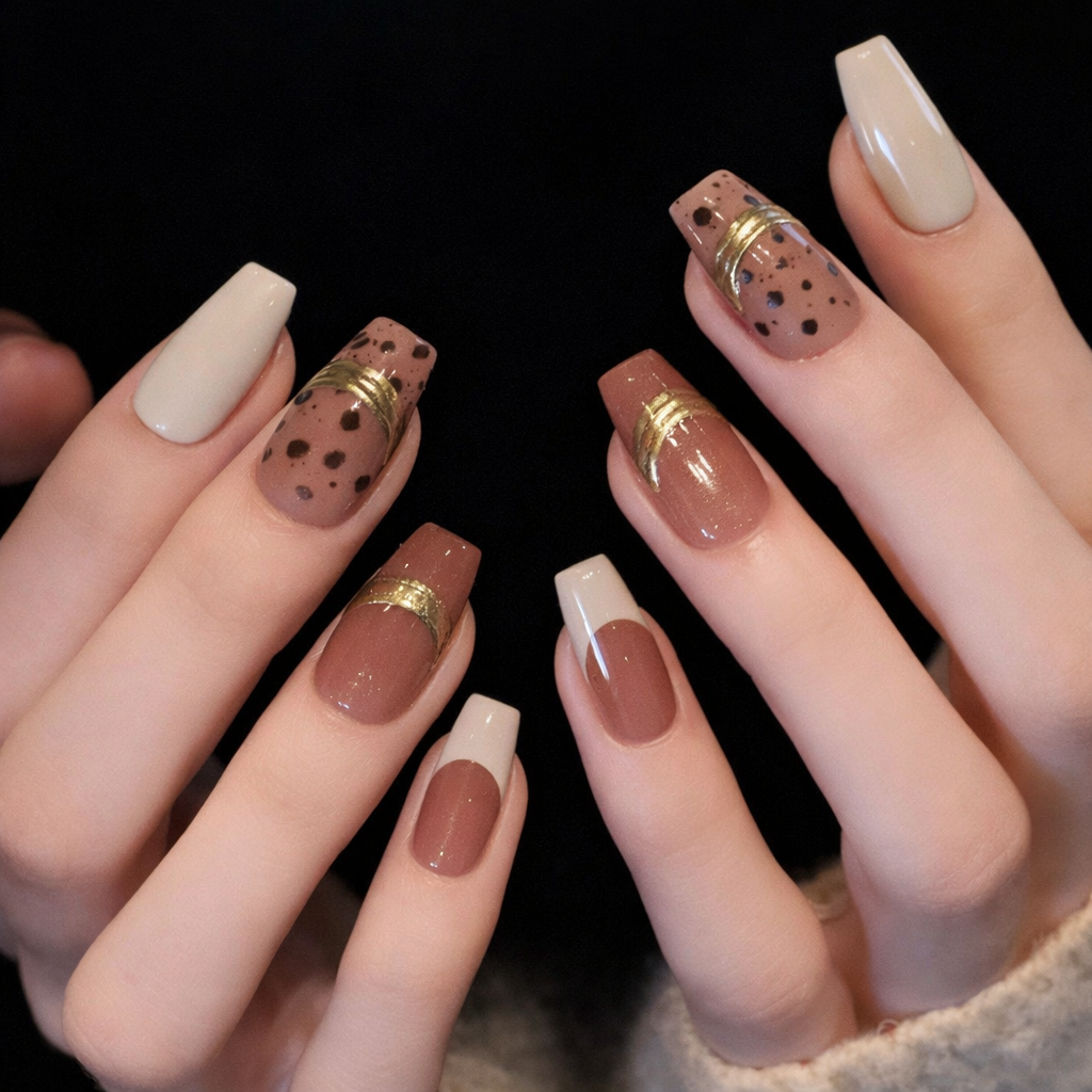 Handmade Phototherapy Three-Dimensional Wearing Nail Wearable Nails - 24Pcs