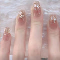 Night Flash Removable Nail With Glue Diy Art Design False Nails - 24Pcs