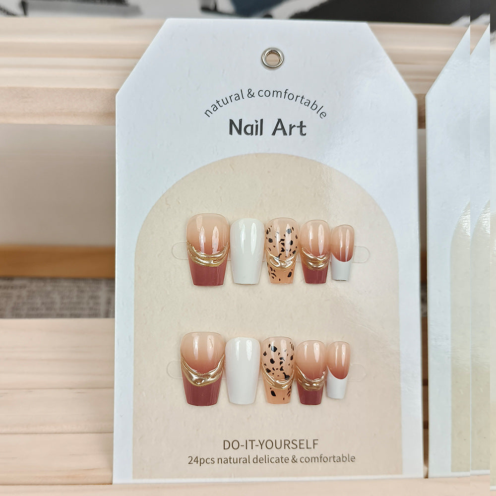 Handmade Phototherapy Three-Dimensional Wearing Nail Wearable Nails - 24Pcs