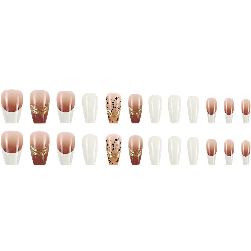 Handmade Phototherapy Three-Dimensional Wearing Nail Wearable Nails - 24Pcs